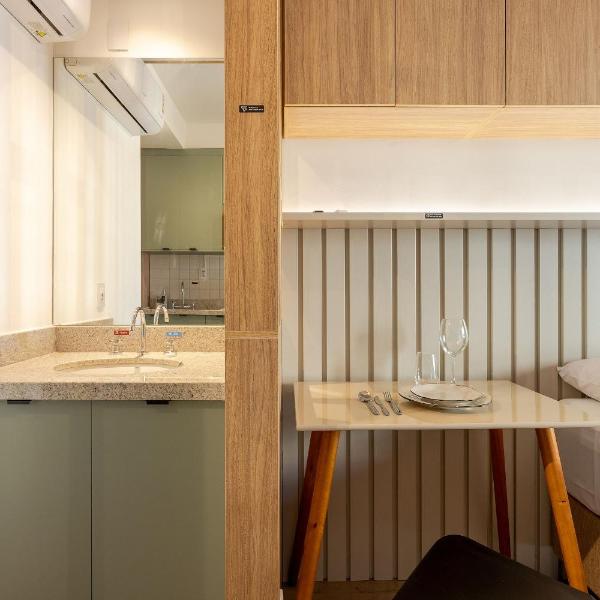 Studio na Liberdade com piscina, A/C e cowoking - Foto 5