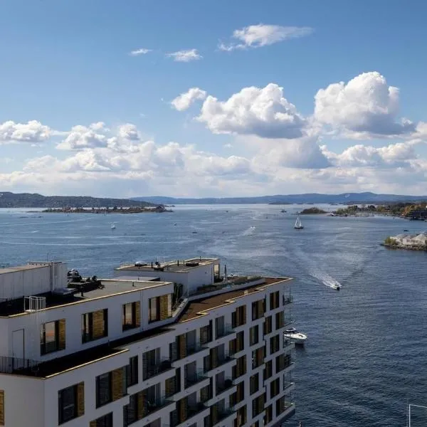 Apartment with stunning sea view and prime location, hotel i Oslo