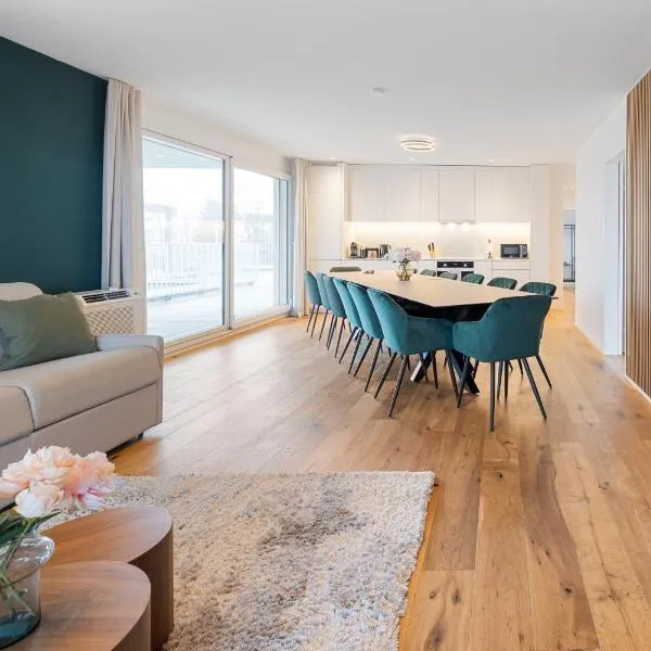 Visionary Hospitality Rothenburg, Lucerne - Premium Apartments with Free Parking, Washer, Kitchen, Terrace, Bus Stop, 15' City, hotel a Rothenburg