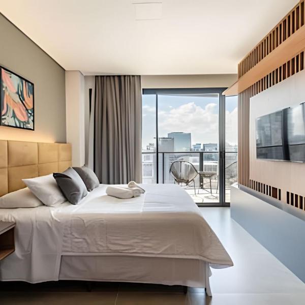 BHaus Faria Lima VN Millennium - Vila Olimpia - Apartamento Deluxe com Varanda - Vista Incrível - 26o andar - Condomínio Alto Padrão - Serviço de bagagem - Recepção 24h - Lavanderia - Piscina Coberta e Descoberta - Academia - Vista Incrivel - ml26 - Foto 2