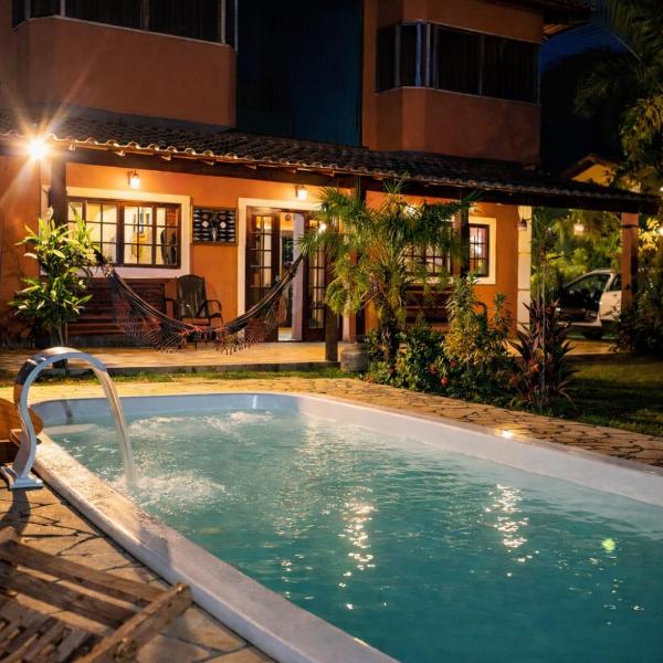 Recanto Viva Paraíso em Saquarema Academia particular - piscina - churrasqueira - lareira e lago