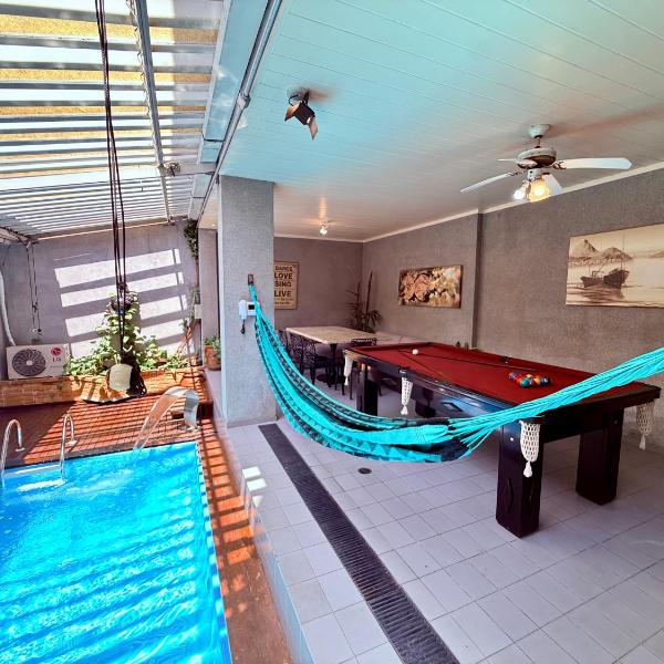 Allianz Parque, piscina, churrasqueira e dois shoppings centers