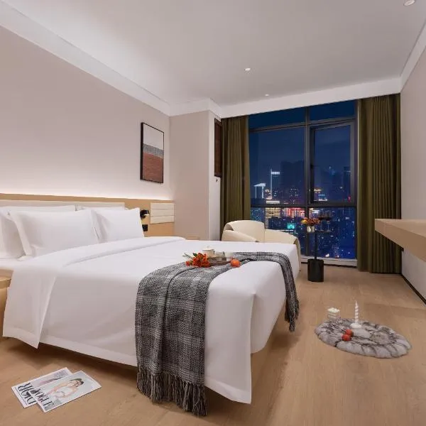 上饶鹿华摹尔酒店经济开发区吾悦广场店 More Hotel Shangrao Wuyue Plaza, hotel Sangzsaóban