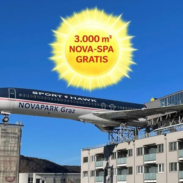 NOVAPARK Flugzeughotel Graz, hotel u Grazu
