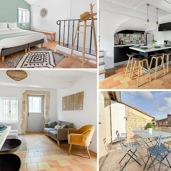 Maison rénovée avec terrasse et parking privé, hotel v destinaci Mallemort