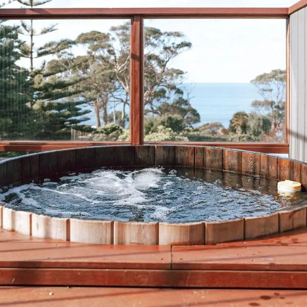 The Little Lobster - Hot Tub!, hotel din Bicheno