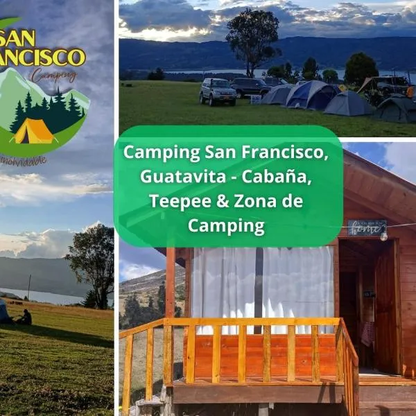 Camping San Francisco - Cabaña, Teepee & Zona de Camping, hotel a Guatavita