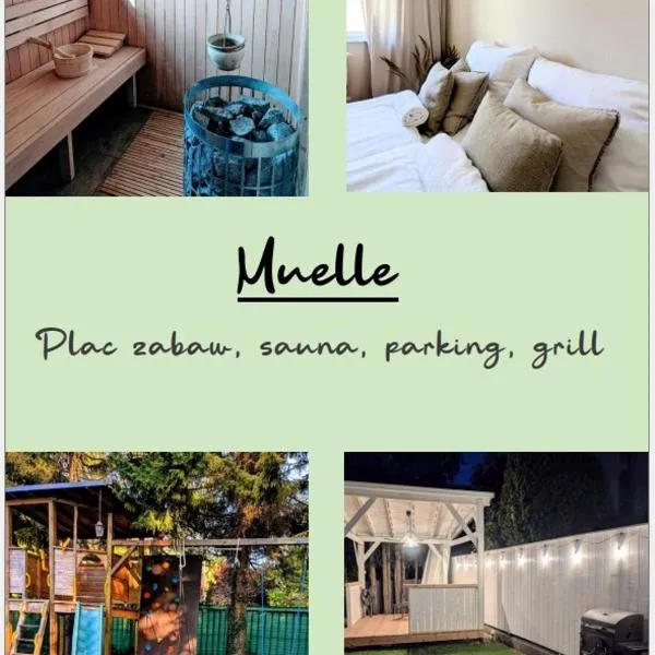 Muelle Sauna Parking Plac zabaw, Hotel in Kołobrzeg