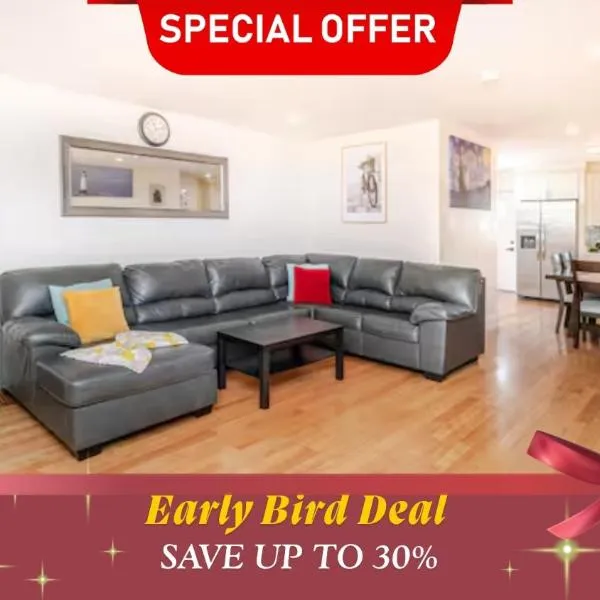 39 - 3BR Quincy - Stunning Townhouse near Adams, hotel u gradu Kvinsi