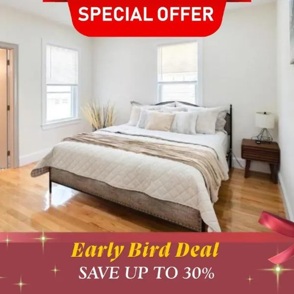 82 - 3BR Boston - Stylish Stay near MBTA, ξενοδοχείο στη Βοστώνη