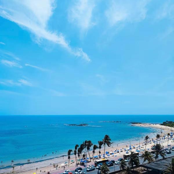 Apartamento Studio completo na orla 50m da praia