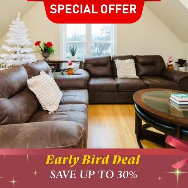 60-3 3BR Boston - Sleek Apartment near Franklin Park: Boston'da bir otel