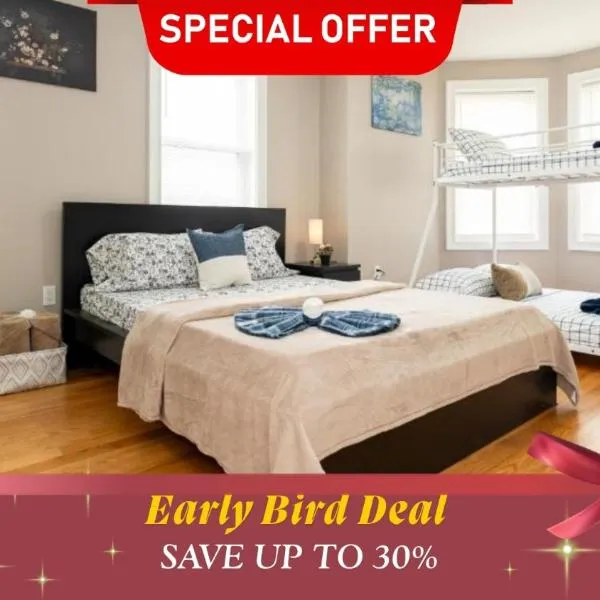 보스턴에 위치한 호텔 558-1 Boston - Spacious & Modern 3BR near Franklin Park