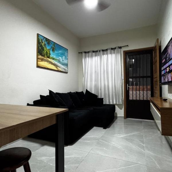 Apt Boqueirão 2min da praia com garagem e wifi - Foto 4