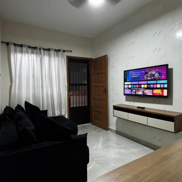 Apt Boqueirão 2min da praia com garagem e wifi - Foto 3
