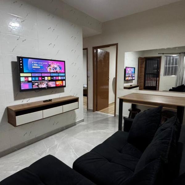 Apt Boqueirão 2min da praia com garagem e wifi - Foto 5
