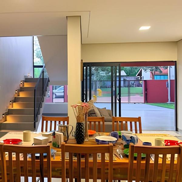 Casa Tuiuiú com 4 quartos e área gourmet em Bonito