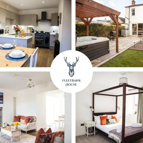 게이트하우스 오브 플리트에 위치한 호텔 Stunning Scottish Hot Tub Getaway