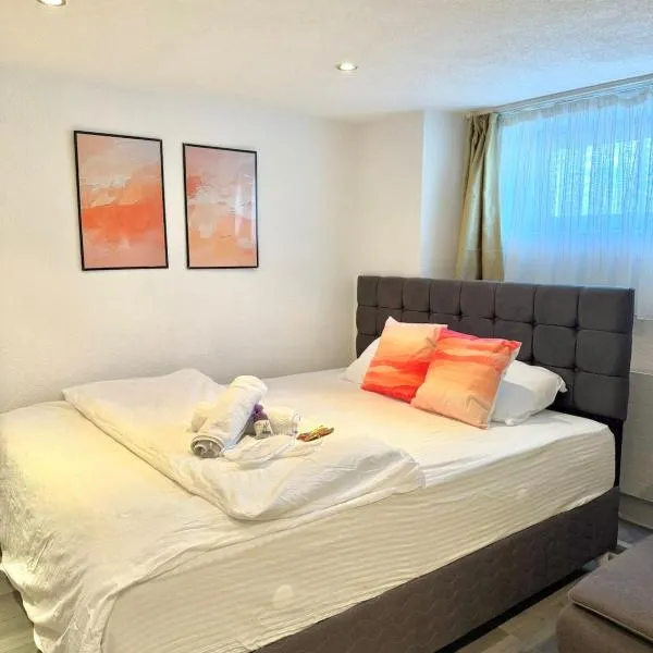 Studio apartment with Whirlpool on Lake Constance with free parking, Hotel in Romanshorn