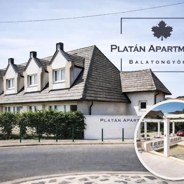 Platán Apartmanház, hótel í Balatongyörök