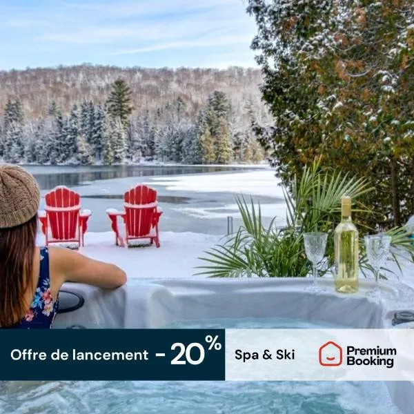 Bécassines Private Spa & Pool table , Waterfront, hotel in Nominingue