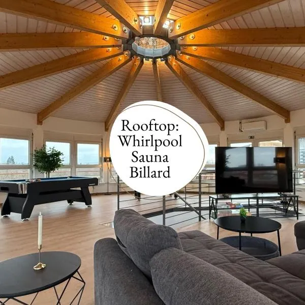 Panorama Penthouse - Whirlpool - Sauna - Billiard: Karlsruhe'de bir otel
