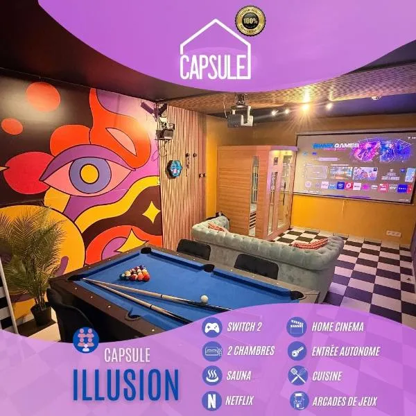 Capsule illusion - Switch 2 - Mons Centre, hôtel à Mons