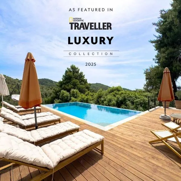 Damari Luxury 3 Bedroom Villas with Private Pool, Skiathos, hotel i Skiathos by