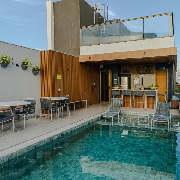 Barra Gold Studio Piscina rooftop Vista Mar - Foto 4