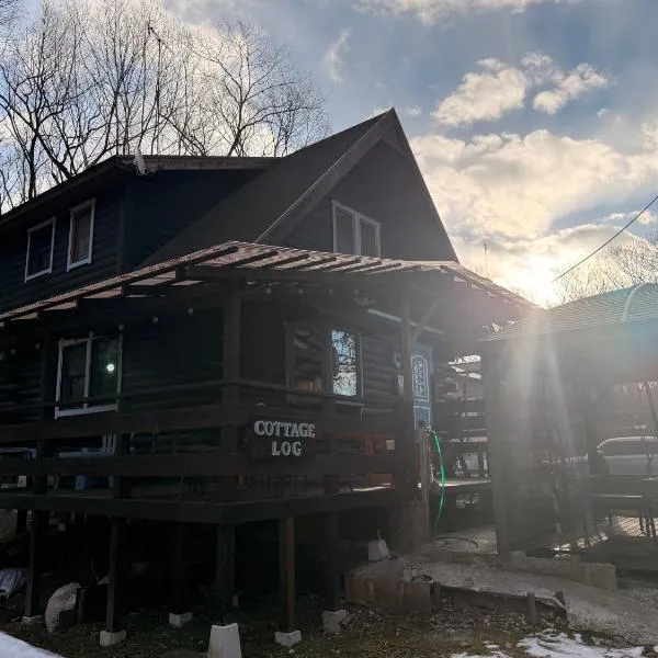 森の中の大型ログハウス最大16名可ペット同伴OkコテージLog, hotell sihtkohas Nasu