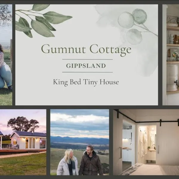 Gumnut Cottage Gippsland - Tiny Eco Stay w King Bed & Mountain Views, hotel en Seaton