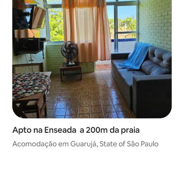 Apartamento a 200m da praia