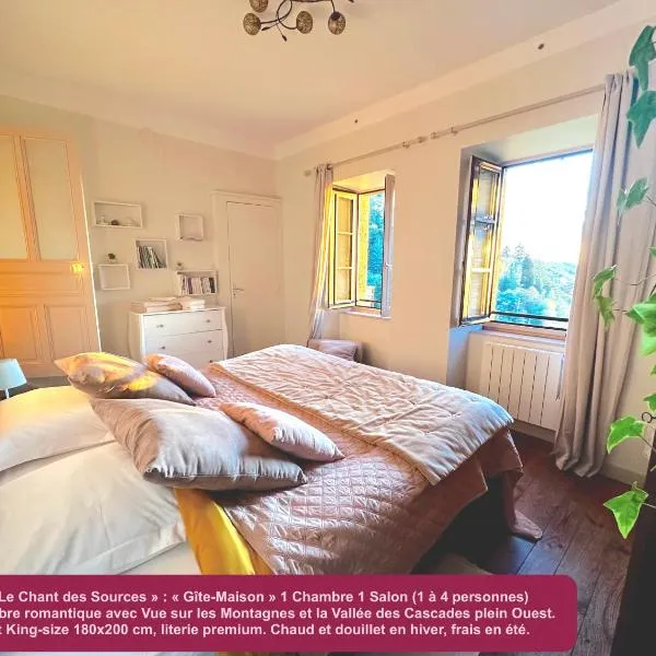 Le Chant des Sources, Gîtes et Chambres d'hôtes avec Vue à Gimel-les-Cascades, hotel en Gimel