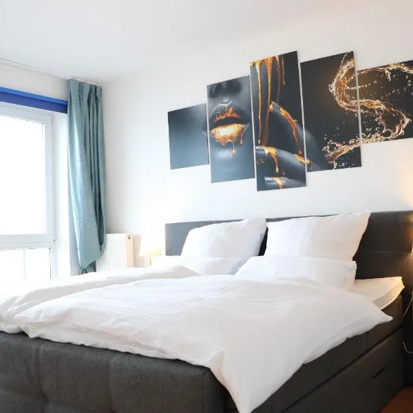 Suite im Zentrum Süd-Balkon Parken, viešbutis mieste Bad Lipšpringė