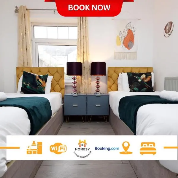 Spacious 4BR Cardiff House By Homesy Vacation Rental - Free Parking & Free Wi-Fi, hotel u gradu Kardif