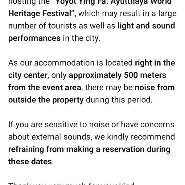 Homey Hut Ayutthaya – hotel w mieście Phra Nakhon Si Ayutthaya