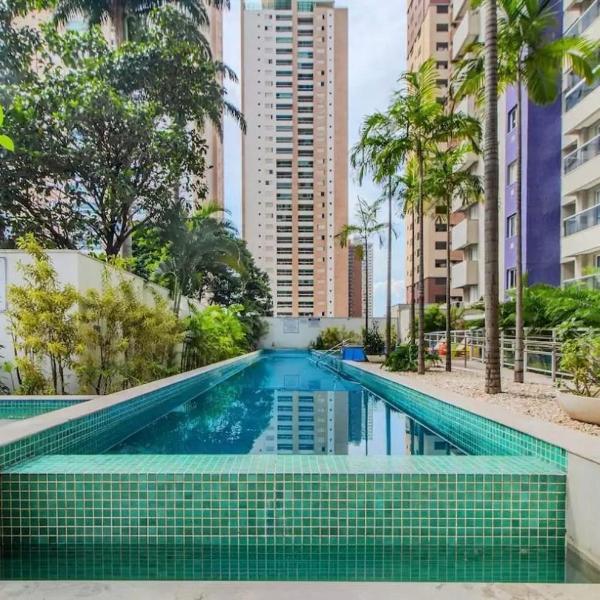 Apto 1Q no Setor Bueno| Cond.c/ Piscina aquecida | Sauna | Garagem | Academia | Wi-Fi | Ar | Portaria 24h| Perto de tudo