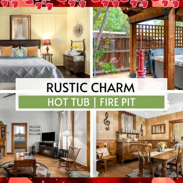 Pet-Friendly, Hot Tub, Fire Pit, King Beds - Walk to Main St!, hotel di Fredericksburg