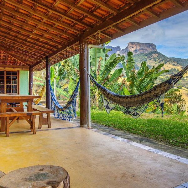 Casa espaçosa com vista para Pedra do Baú