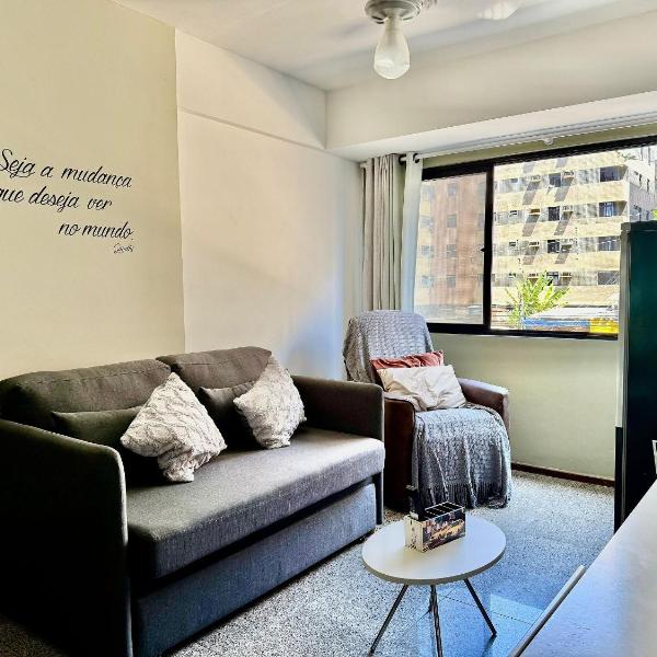 Lindo Flat a poucos passos da praia - Foto 4