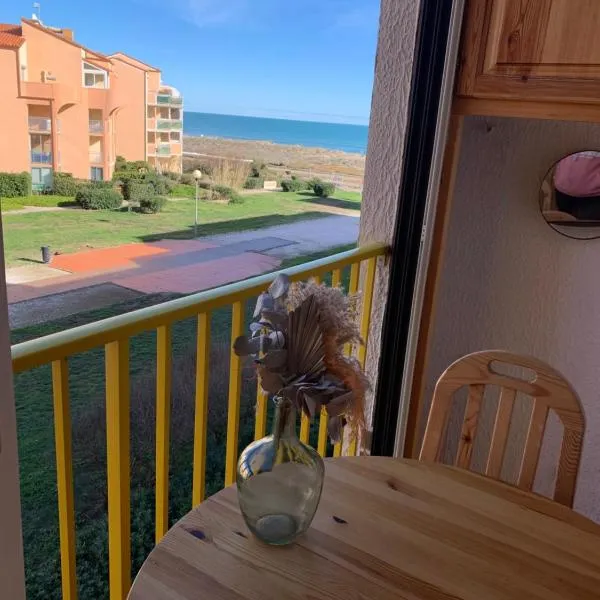 T2vue mer accès direct à la plage, hotel a Le Barcarès