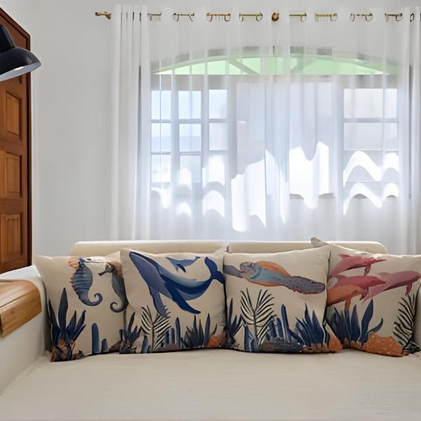 Casa Pé na Areia em Itaúna - Home Office e Surf