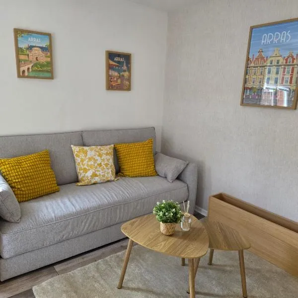 Appartement 1 chambre lit king size Arras Centre Parking privé, hotel in Arras