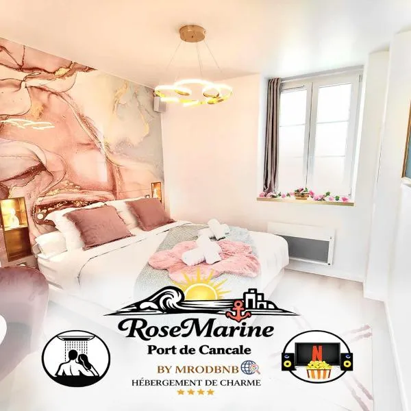 MRODBNB - Escapade Romantique - Appart Neuf- 25m Plage & Resto - Ciné - Popcorn - Ciel de Pluie XXL, hotel a Cancale