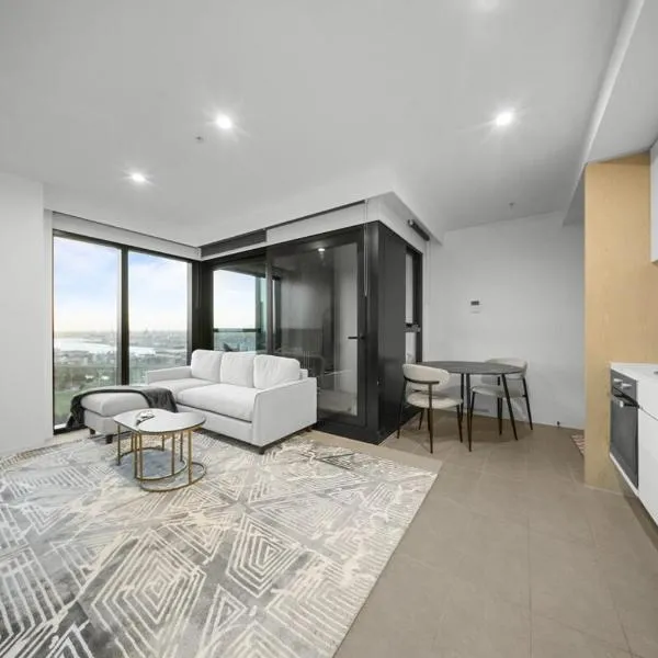 River View 1BR Docklands Apartment sleeps 3, hotel en Melbourne