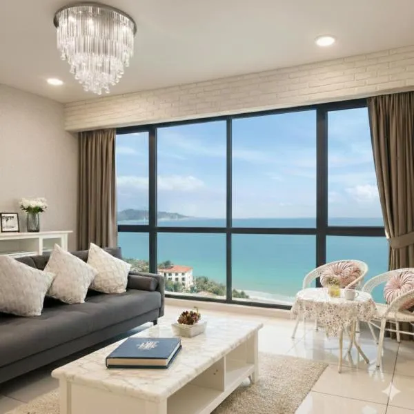 Seaview 2BR Suite with Pool & bathtub near Gurney Jazz Suites – hotel w mieście Tanjong Tokong