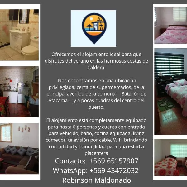 Refugio Costero、カルデラのホテル