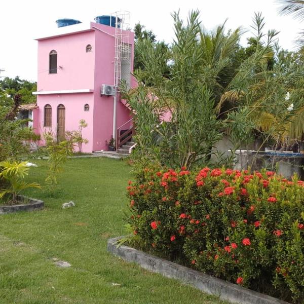 Casa Rosa da Ilha - Suíte com Ar-condicionado e Jardim Amplo - Foto 5