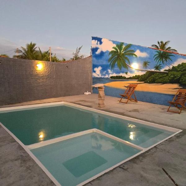 Casa de praia para relaxar.