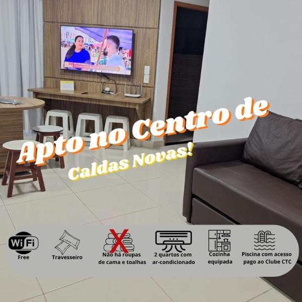 Apartamento em Caldas Novas - Acesso ao Clube CTC com preço especial